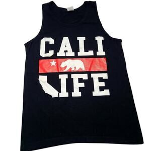 Vintage Cali Life California Republic Graphic Tank Top Men's Size Medium